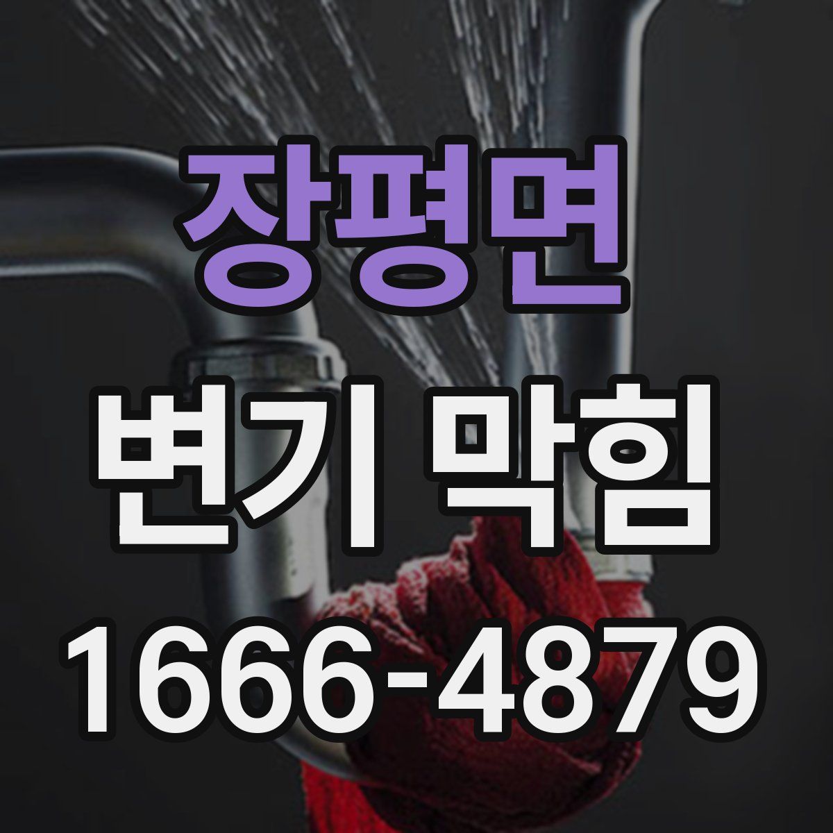 장평면 변기 막힘