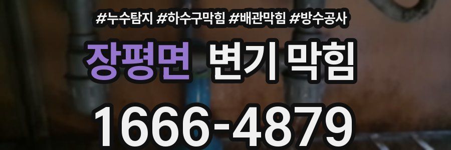장평면 변기 막힘