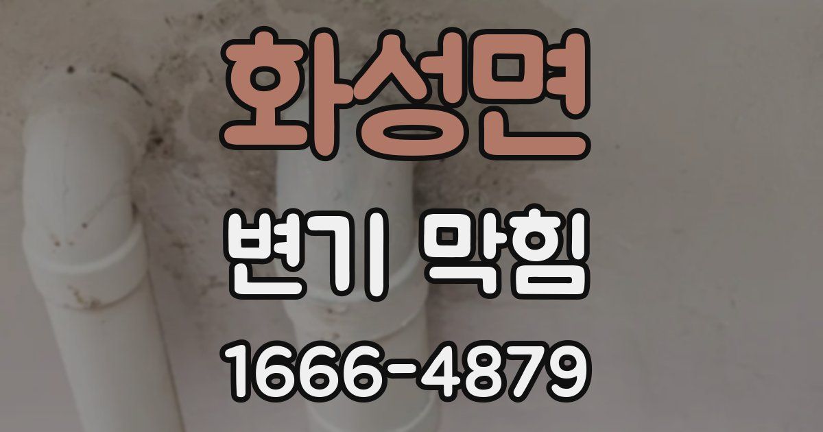 화성면 변기 막힘