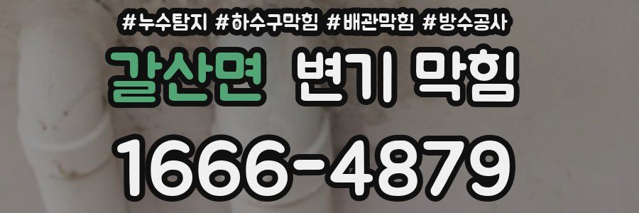 갈산면 변기 막힘