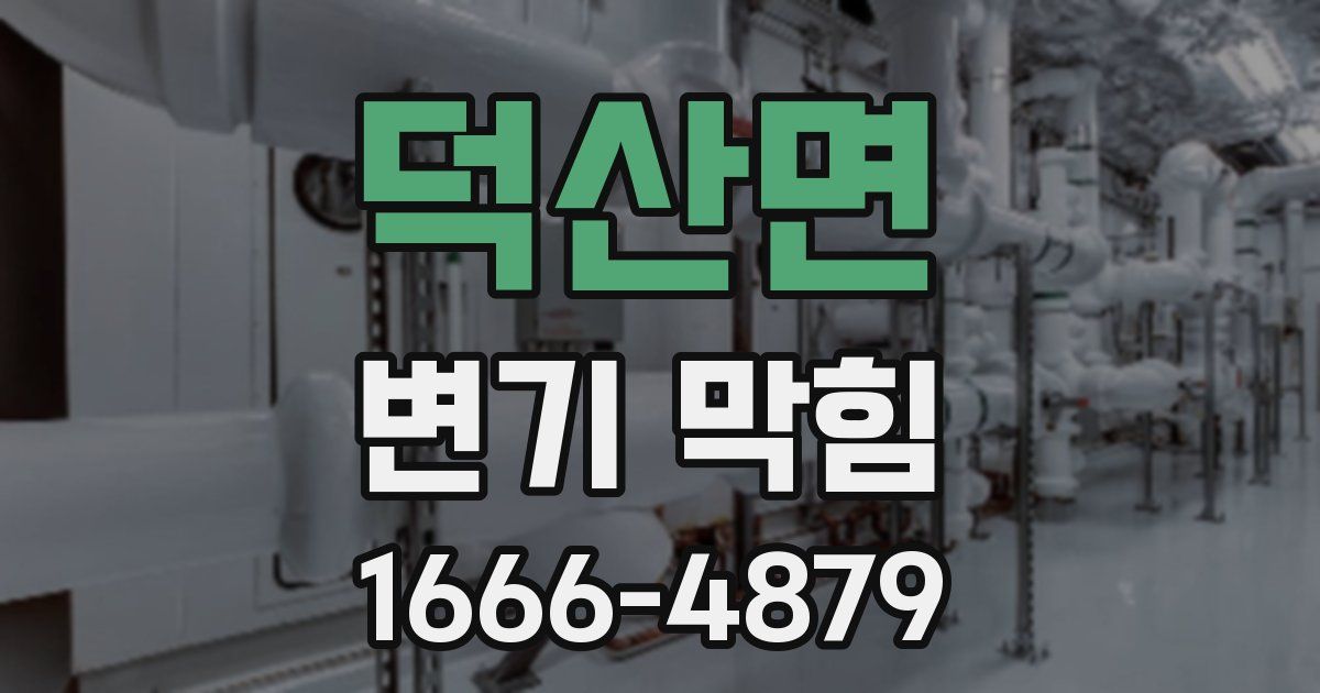 덕산면 변기 막힘