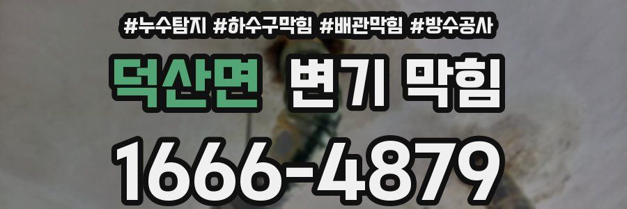 덕산면 변기 막힘