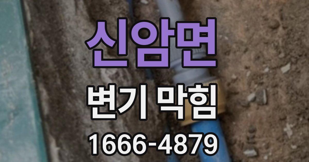 신암면 변기 막힘