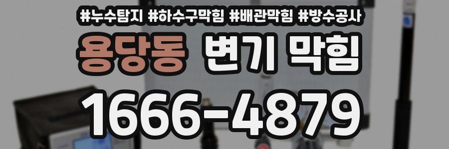 용당동 변기 막힘