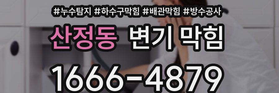 산정동 변기 막힘