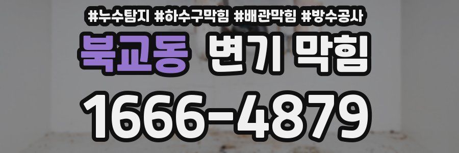 북교동 변기 막힘