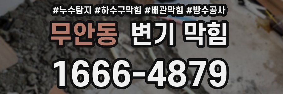 무안동 변기 막힘