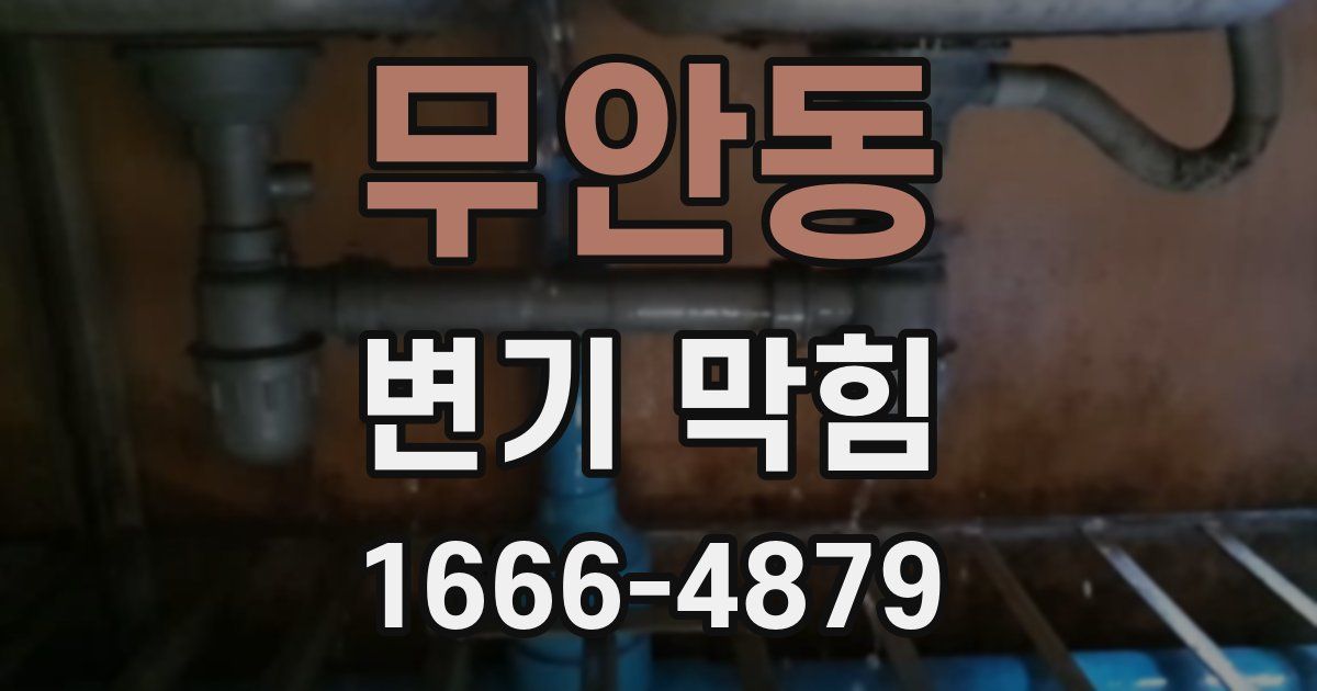 무안동 변기 막힘