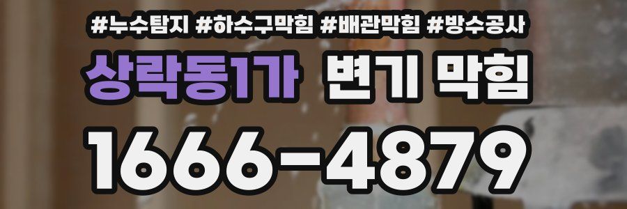 상락동1가 변기 막힘