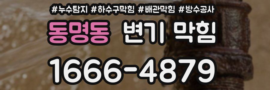 동명동 변기 막힘