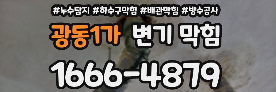광동1가 변기 막힘