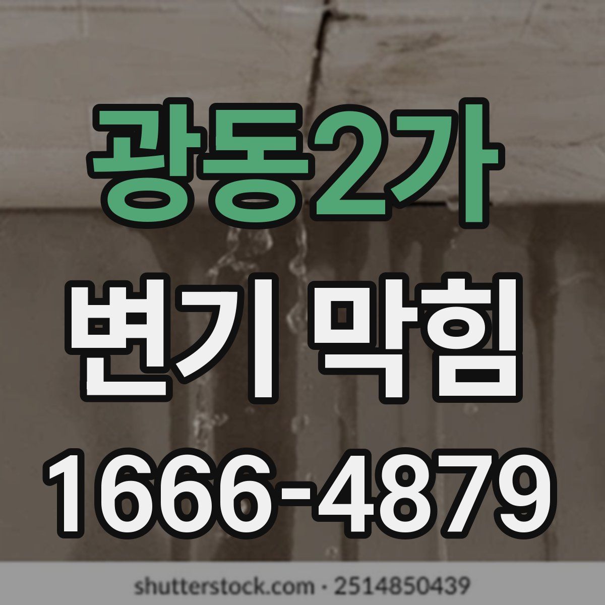 광동2가 변기 막힘
