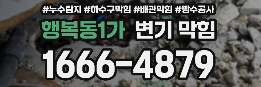 행복동1가 변기 막힘