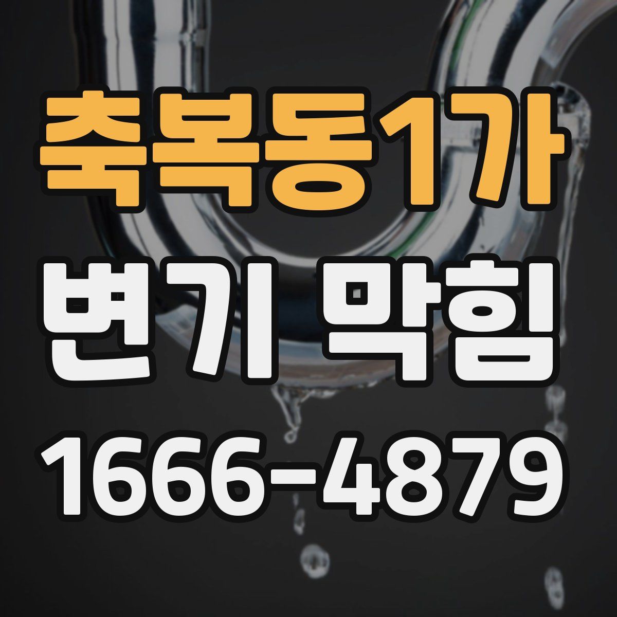 축복동1가 변기 막힘