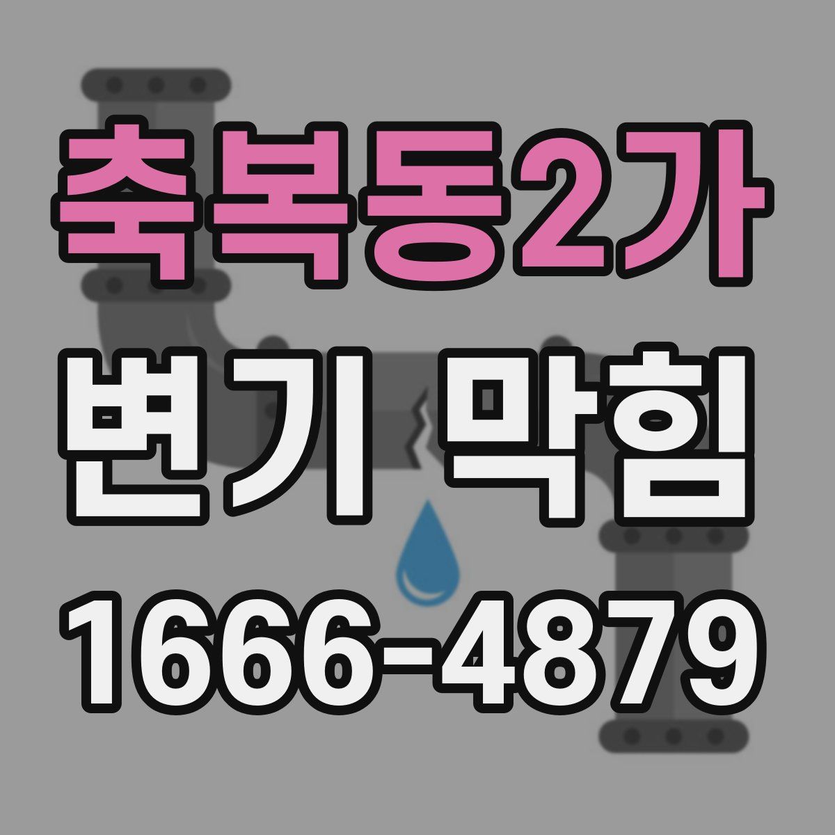 축복동2가 변기 막힘