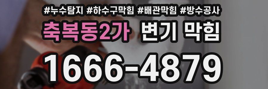 축복동2가 변기 막힘