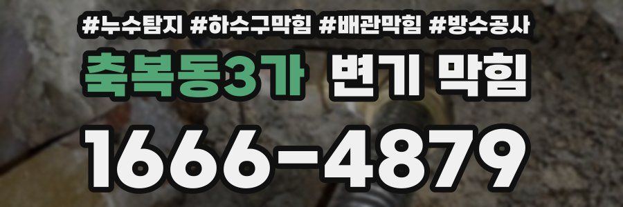 축복동3가 변기 막힘