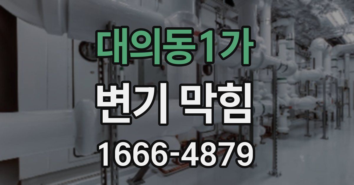 대의동1가 변기 막힘