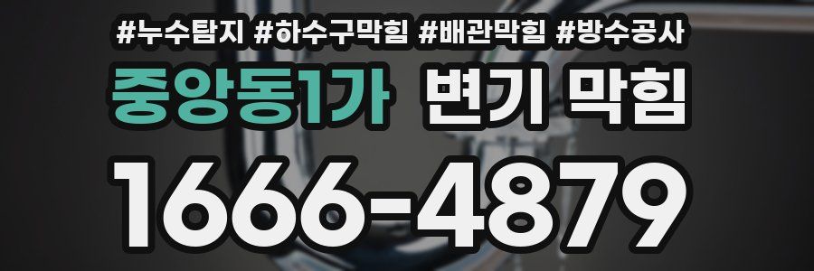 중앙동1가 변기 막힘