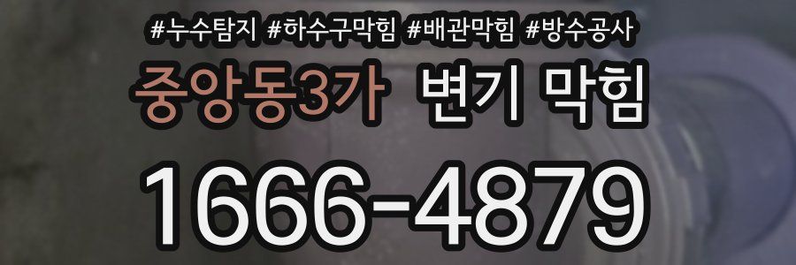 중앙동3가 변기 막힘