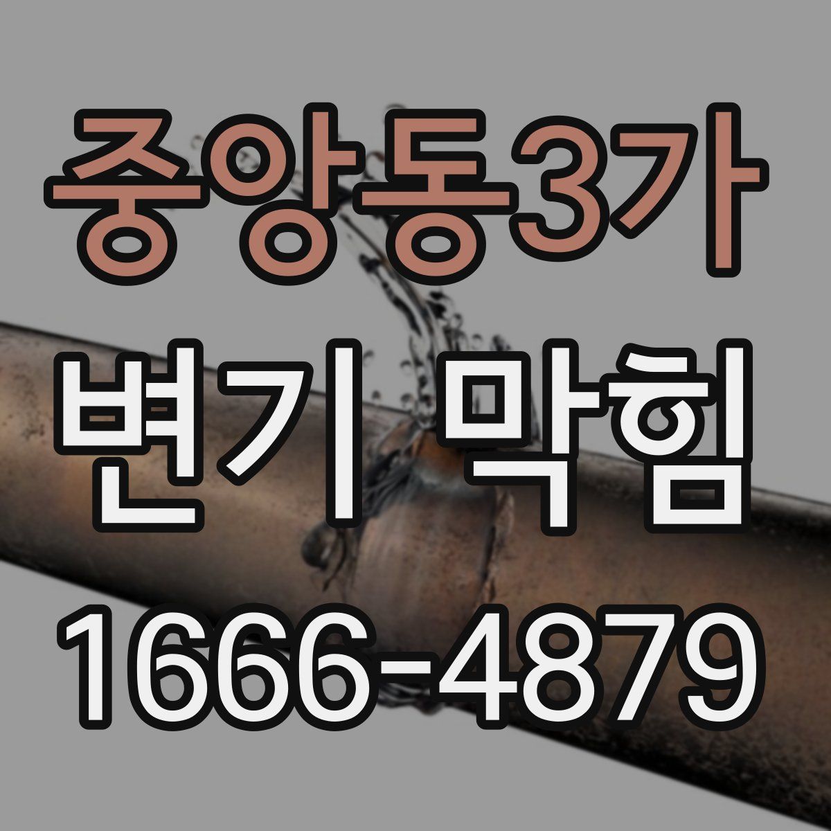중앙동3가 변기 막힘