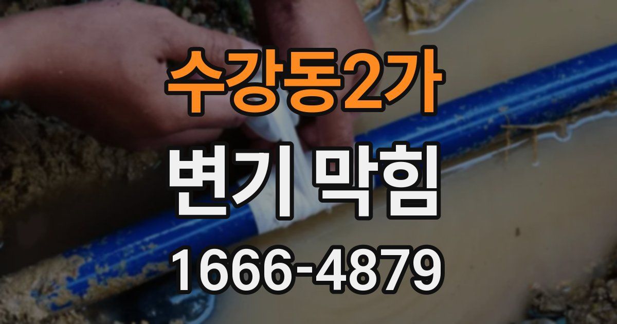 수강동2가 변기 막힘