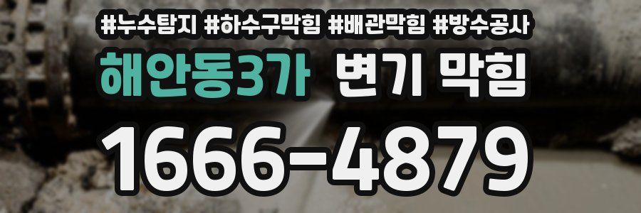 해안동3가 변기 막힘