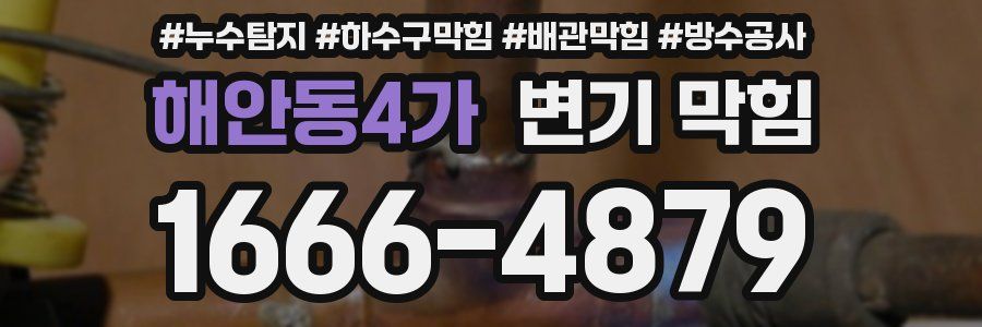 해안동4가 변기 막힘