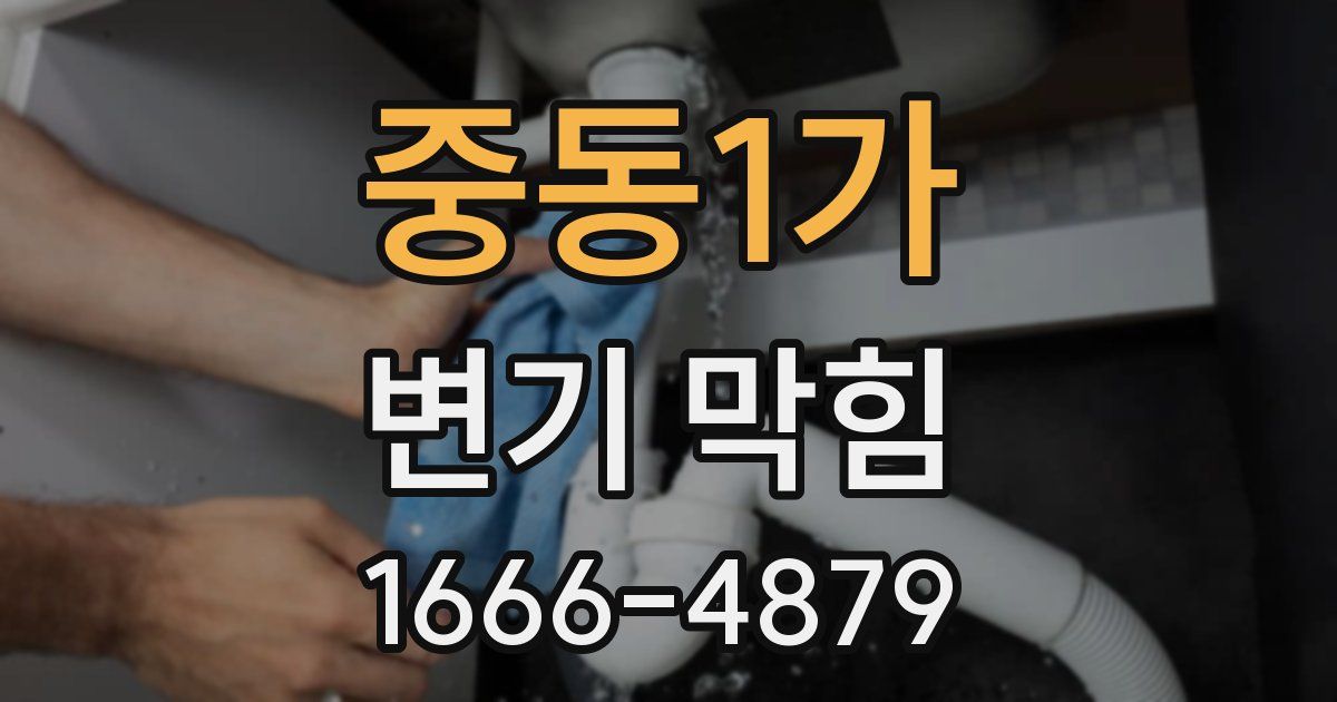 중동1가 변기 막힘