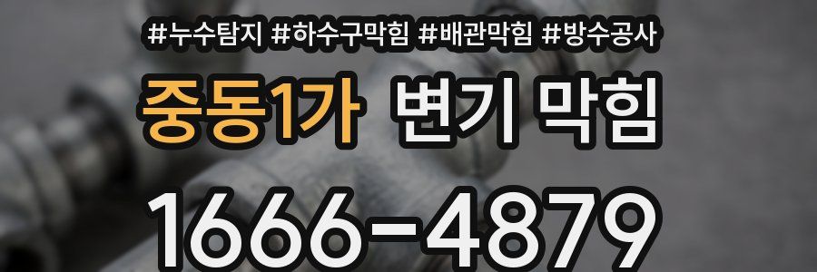 중동1가 변기 막힘