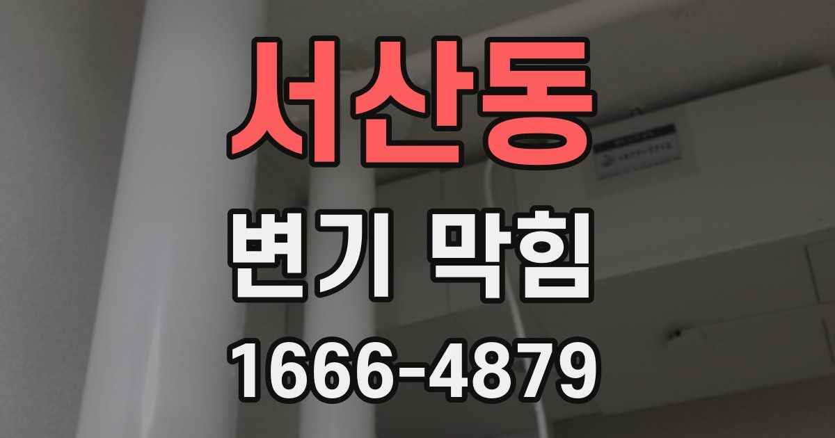 서산동 변기 막힘