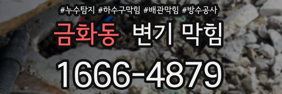 금화동 변기 막힘