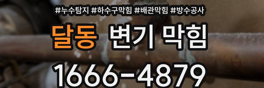 달동 변기 막힘