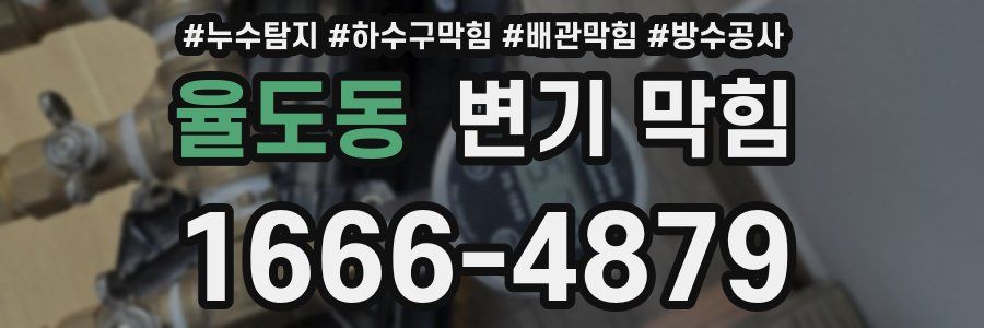 율도동 변기 막힘