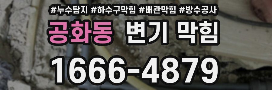 공화동 변기 막힘