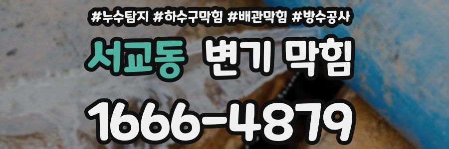 서교동 변기 막힘