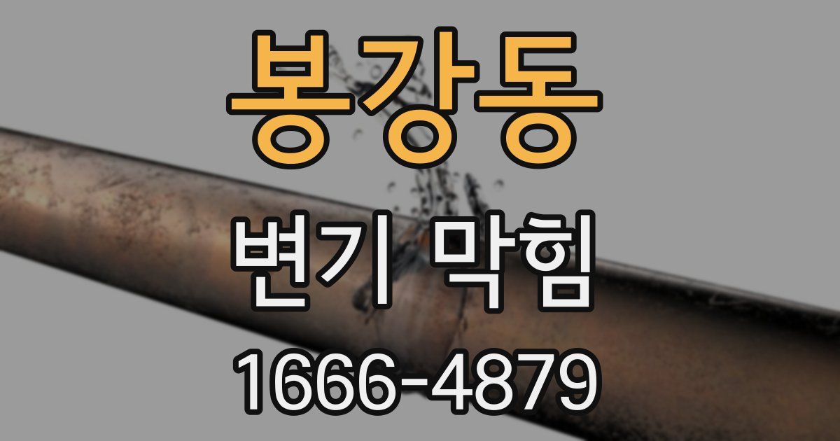 봉강동 변기 막힘