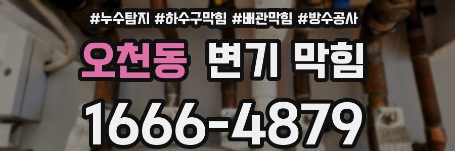오천동 변기 막힘