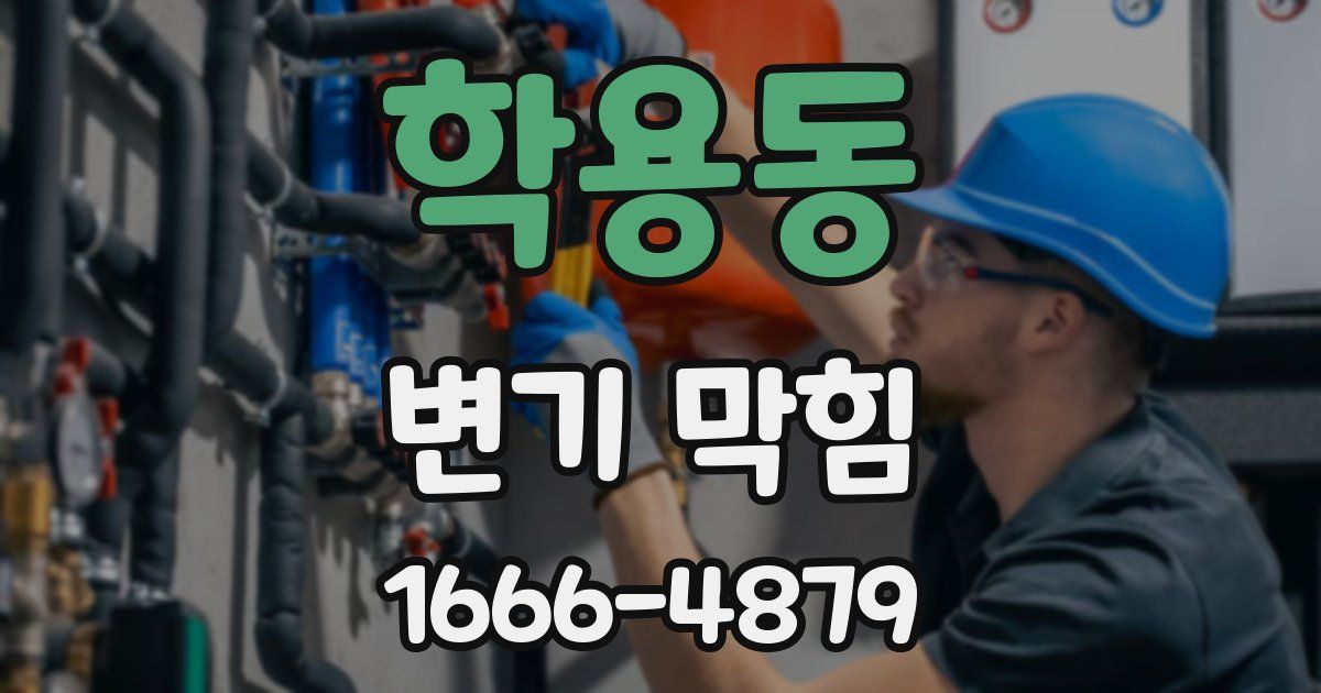 학용동 변기 막힘
