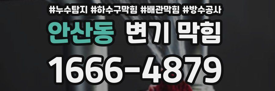 안산동 변기 막힘