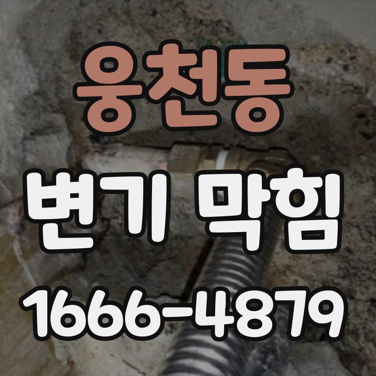 웅천동 변기 막힘