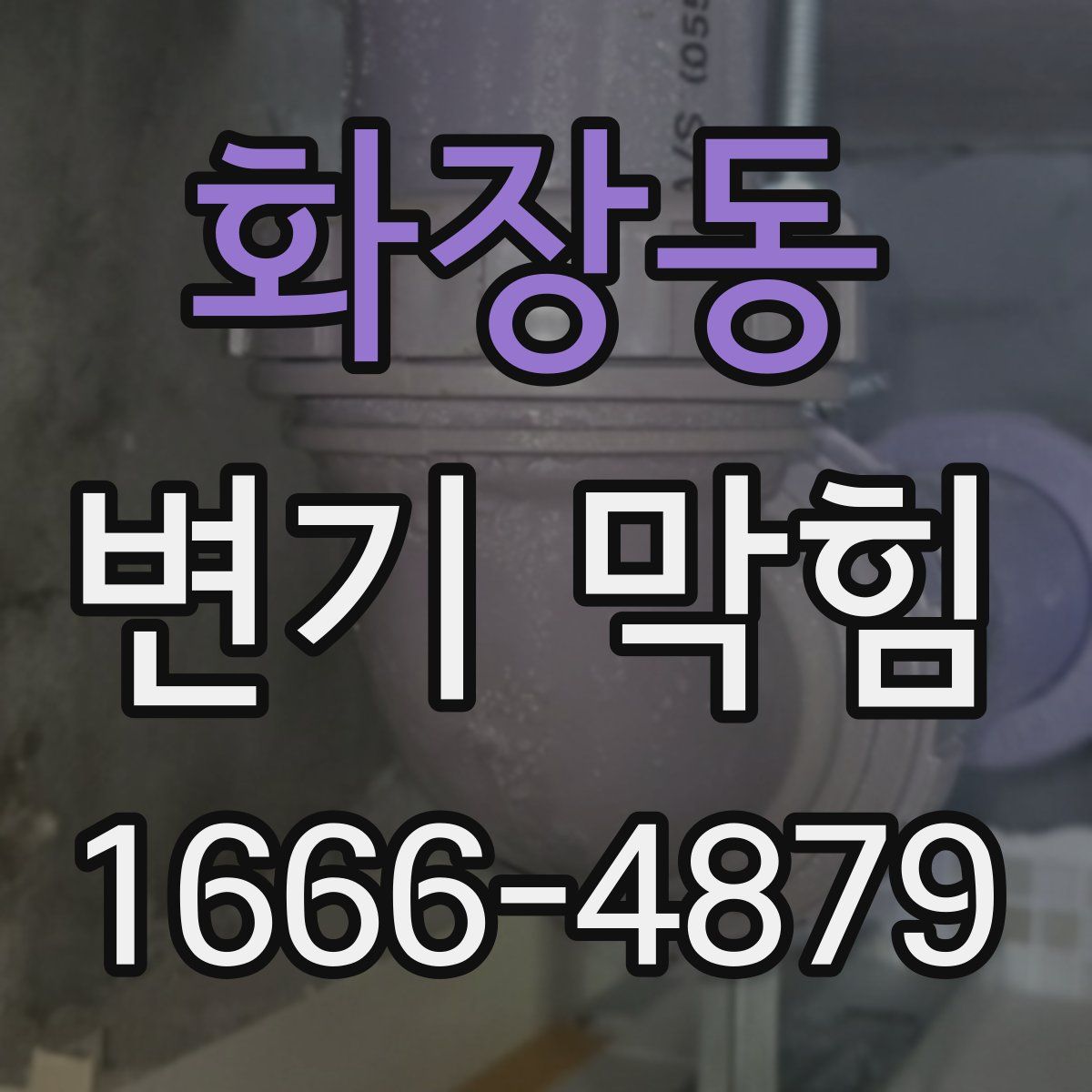 화장동 변기 막힘