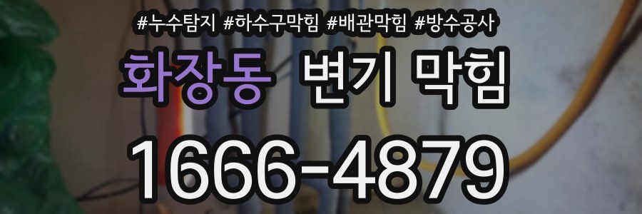 화장동 변기 막힘