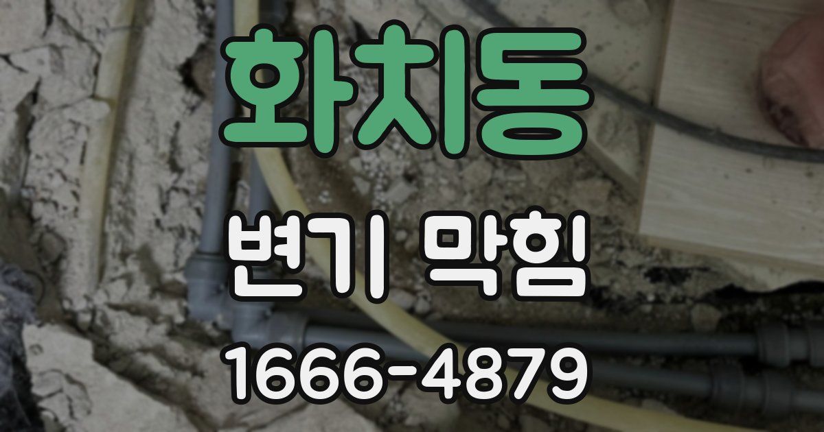 화치동 변기 막힘
