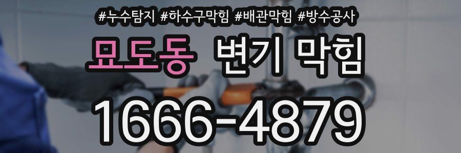 묘도동 변기 막힘