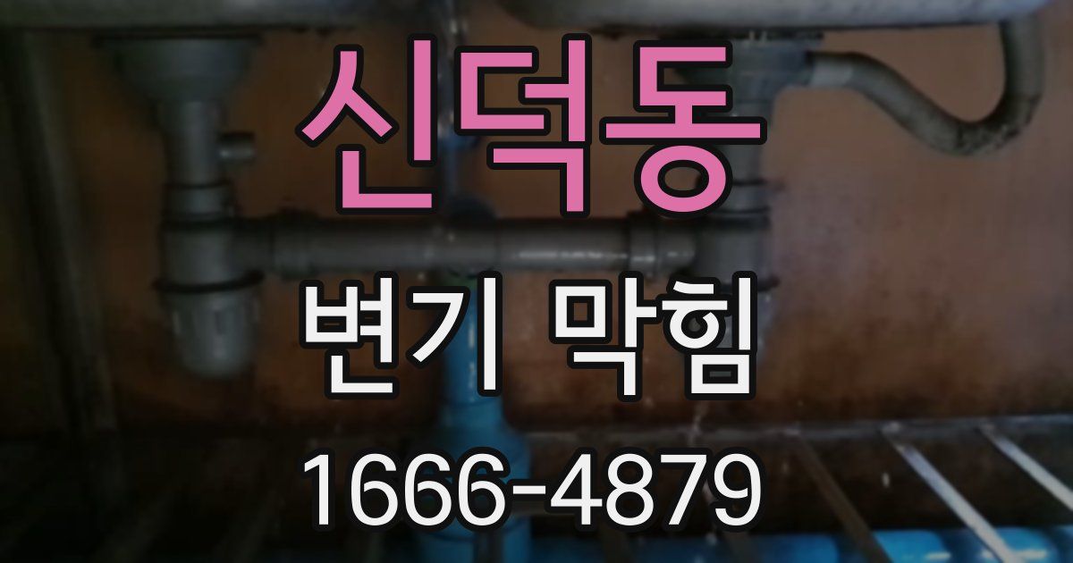 신덕동 변기 막힘