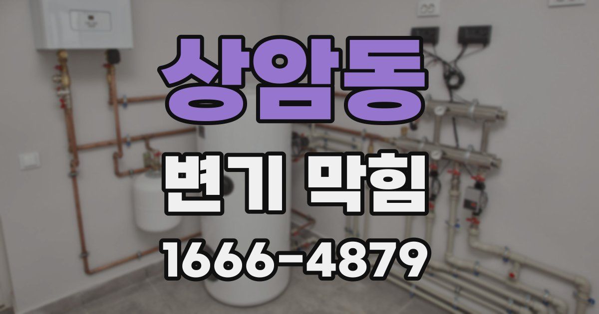 상암동 변기 막힘