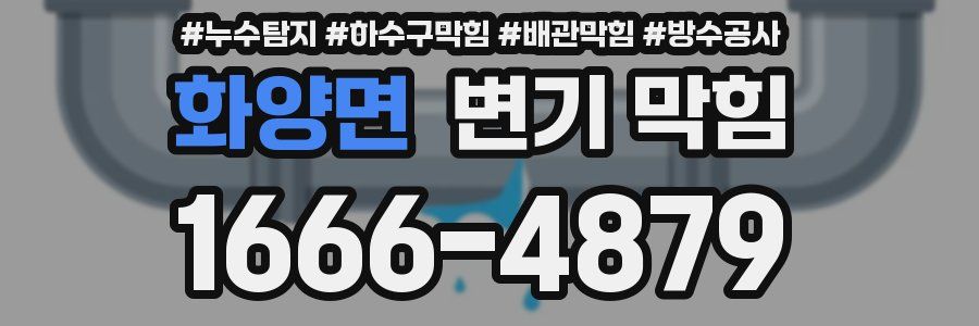 화양면 변기 막힘