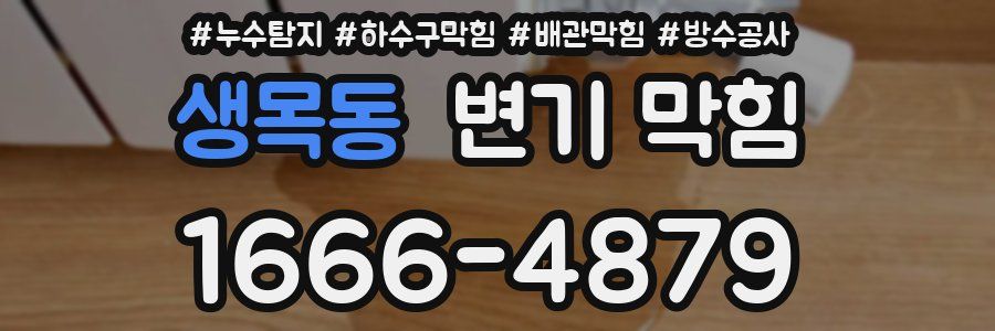생목동 변기 막힘