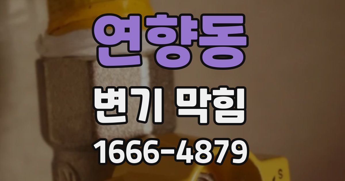 연향동 변기 막힘